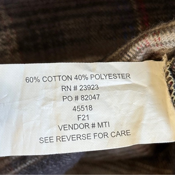 Canyon Guide Outfitters Men’s Plaid Button-Up Flannel Shirt Brown Tan XL #1515 - Picture 3 of 4